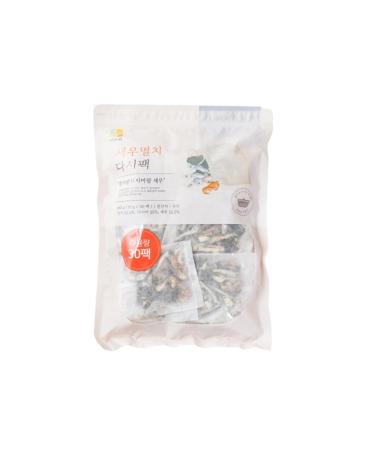 Korean Dried Whole Anchovy and Seafood Kelp Bag Pack for Soup 480g (16g x 30)