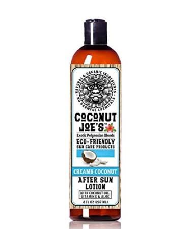 3-PACK SPECIAL | Creamy Coconut After Sun Lotion by Coconut Joe's | Enriched with Coconut Oil Vitamin E and Aloe Deeply Moisturizes Your Skin 8 ounce bottle