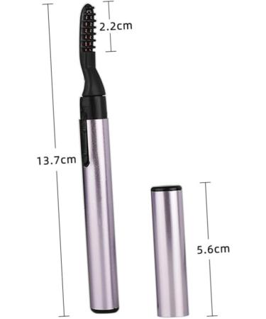 Buy Didiseaon 2 pcs Mini Rechargeable Heated Eyelash Curler - Electric Battery Eyelash Curlers for Lasting Curl & Volume | Perfect for Women - 14.3x1.1cm - Buy Online on GoSupps.com