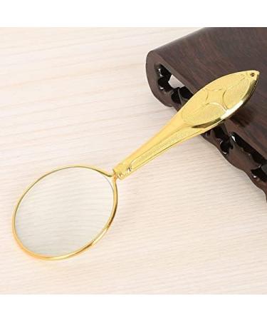 Magnifiers Magnifying Glass 10X Metal Handheld Magnifier Optical Lens Reading Loupe for Reading Observation Map - Buy Online on GoSupps.com