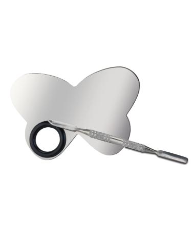 Balacoo 3pcs Makeup Palette & Nail Art Tools - Foundation Mixing Spatula & Stainless Steel Mini Plates for Perfect Nail Polish & Art - Buy Online on GoSupps.com
