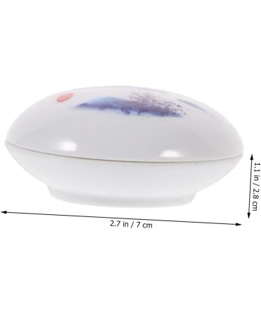 Didiseaon Ink Pad Box Red Paste Ink Ceramics to Paint Craft Ink Pad Travel Jars for Creams Ceramics Cosmetic Containers Travel Containers for Creams White Seal Powder Bottle - Buy Online on GoSupps.com