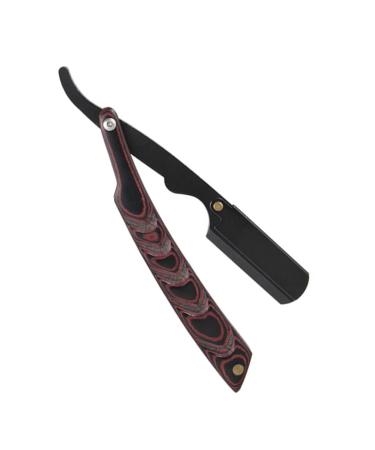 Lurrose facial razor Razor Bartes stainless steel shaving razor trim shaving razor barber barber razor without blades use m