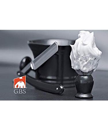GBS 21mm Vegan Synthetic Shaving Brush with Travel Canister - Black Handle - Perfect Addition to Wet Shaving Set - Buy Online on GoSupps.com