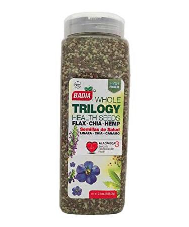 21 oz Trilogy Seeds Whole Flax Chia Hemp Health Seed/Linaza Caamo 1.31 lb - Pack of 1 - Buy Online on GoSupps.com