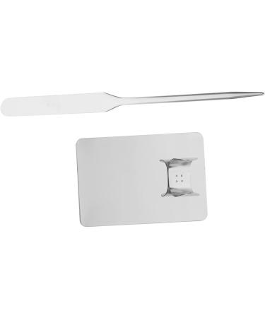 Buy EXCEART 2 Sets Palette Stick Scraper - Foundation Blending & Mixing Tool Kit for Cosmetics and Nail Polish - Stainless Steel Spatula Ideal for Manicure & Color Mixing - Buy Online on GoSupps.com