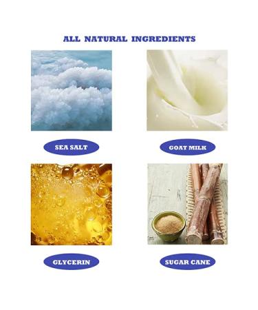 Oniyea Sea Salt Soap 3.5 oz - Exfoliating Acne Treatment with Goat's Milk for All Skin Types - 2 Pack for Face & Body - Perfect Skincare Gift for Women & Men - Buy Online on GoSupps.com