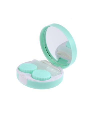 Partykindom Accessories 1 STK Contact lens container Objective pocket lens box lens case contact lens container contact lenses case invisible container storage box tweezers green m