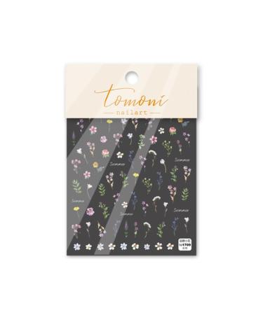 Flower Nail Stickers for Nail Art - 5D Embossed Summer Floral Decals | Self-Adhesive Nail Art Supplies & Manicure Sliders - Buy Online on GoSupps.com