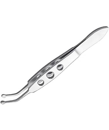 Dajidafu Stainless Steel Eyelid Precision Tweezers Eye Clogging Removal Cleaning Clamps Tools with Non-Slip Handle Personal Care Small Round Tip - Buy Online on GoSupps.com