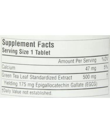 Source Naturals Green Tea Extract 500 mg - 120 Tablets | Antioxidant Support - Buy Online on GoSupps.com