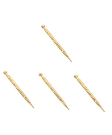 Coheali 4 pieces of muscle pulling stab trigger point massage device Multitools Small acupressure pen Manual Massagesthift Hand-Acupressic pen Unrautstift Brassstift Vitality Gelbx4st mediumx4pcs