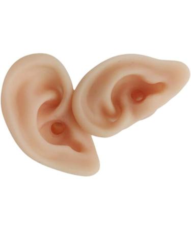 Simulation Ear Model - 1 Pair Soft Silicone Artificial Ear Model - Acupuncture Practice Human Left Right Ear Model - for Piercing Practice Jewelry Display Props - Buy Online on GoSupps.com