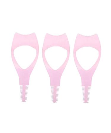 dinio Eyelashes Tools Mascara Shield Applicator Eyelash Tool Upper Lower Eye Lash Mascara Guard Applicator Pink