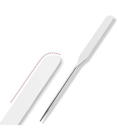 Premium Stainless Steel Foundation Blender Stick & Dual-Head Mixing Spatula - Perfect for Makeup Application & Toner - Buy Online on GoSupps.com