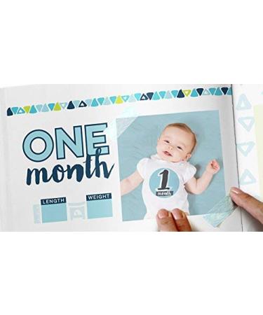Bobee Baby Book  a photo scrapbook for boys milestone baby's first year memory book made simple adorable keepsake to document newborn through five years including adoption baby pictures single parent gifts baby journal for boy baby shower book album Blue - Buy Online on GoSupps.com