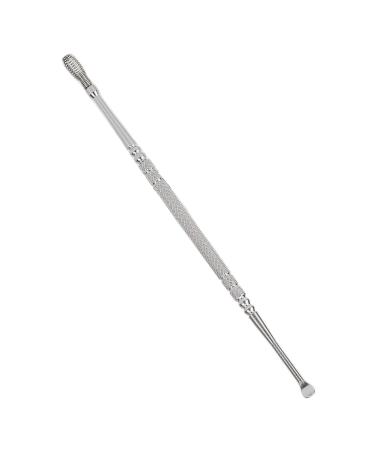 Stainless Steel Double Head Ear Spoon - Ergonomic Design for Itch Relief - Spiral Spring Ear Pick (Silver) - Buy Online on GoSupps.com