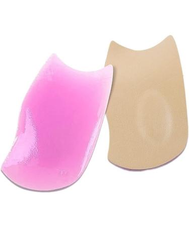 Cushion Heel Inserts for Flat Feet | PU Foot Care for Men | Relief for Plantar Fasciitis & Pain (Medium Rose Bottom - Buy Online on GoSupps.com