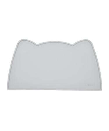 Ohmo bowl pad for small dogs and cats base for cat bar non -slip feed pad made of silicone waterproof ash 52x30cm 52x30cm ash