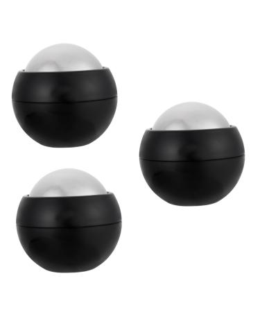 Partykindom 3 piece of hand massage ball Face massage device hot massage scooter plantar fasciitis scooter Manual massage tools Self -massage device ice balls for face stainless steel puck fitness