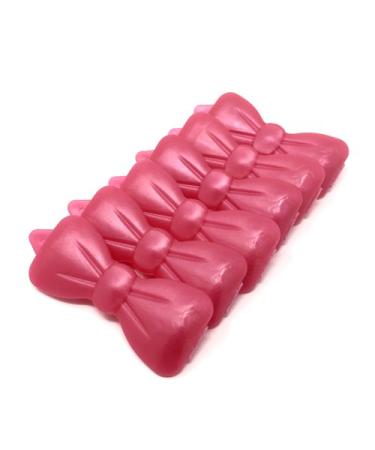 Hair Bow Hair Clip for Pets Dog Hair Clip 6 Pieces Mother of Pearl Pink