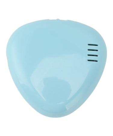 Aeun Toothbrush Sanitizer Case Efficient Cleaning Light Weight Toothbrush Cleaner Holder Portable Long Service Time with USB Cable for Traveling Home Office (Blue)