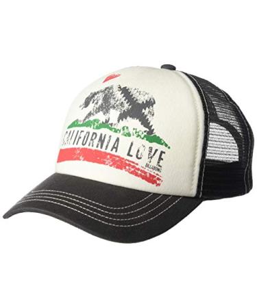 Billabong Girl's California Love Pitstop Mesh Back Adjustable Trucker Hat Big Girls One Size Charcoal