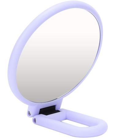 Portable Travel Mirror - 5X Magnifying Folding Cosmetic Mirror - Desktop Makeup Mirror - Small Size and Delicate (Purple) - Buy Online on GoSupps.com