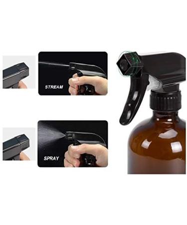 Buy N/A 2-Pack 16oz Glass Spray Bottles with Labels - Ideal for Essential Oils & Perfume - Fog & Jet Spray Triggers (500ml) - Buy Online on GoSupps.com