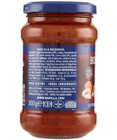  Italian Gourmet E.R. Barilla Sugo Rag alla Bolognese ready sauce for Italian tomato and selected meat gluten free 400 g + gourmet Italian polpa 400 g - Buy Online on GoSupps.com