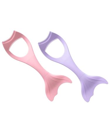 Beatifufu Silcone Molds 2pcs Mascara Brush Eyeliner Pencil Silicone Eyeliner Eyeliner Applicator Tool Miss Guide