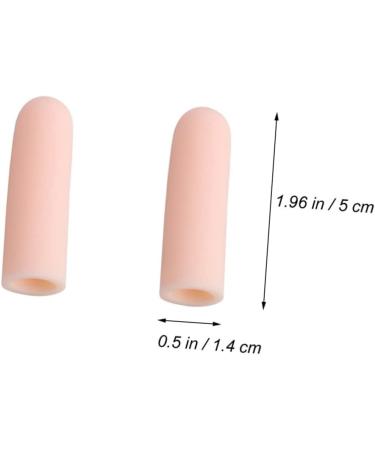 Finger Cots Set - 8 Pcs Finger Tips & Toe Sleeve Covers for Pain Relief - Beige Thin Section - Thumb and Toe Protectors Included - Buy Online on GoSupps.com