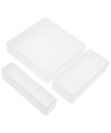 COHEALI 6 Pcs Resin Table Mold Silicone Molds Resin Crafts Epoxy Resin Molds Diy Craft Mold Household Props Whitex2pcs 10X10cmx2pcs