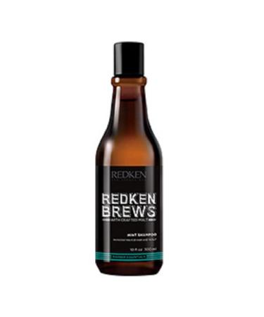Redken Brews Mint Shampoo For Men  Energizing Mint Scent With Menthol For Soothing  Mens Shampoo 10.1 Fl Oz (Pack of 1)