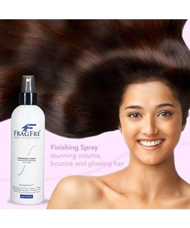 FRAGFRE Hair Finishing Spray 8 oz - Flexible Soft Hold for Sensitive Skin - Fragrance Free & Hypoallergenic - Parabens Free - Quick Dry Formula - Gluten Free Vegan - Buy Online on GoSupps.com
