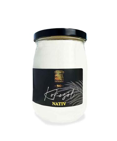 Taste Market Bio Coconut Oil 1000 ml 100 organic virgin coconut oil ideal for roasting baking frying and skin and hair care vegan