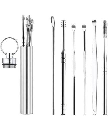 Portable Ear Cleaner Stainless Steel Ear Spoon Set Stainless Steel Ear Wax Remover Reusable Stainless Steel Ear Wax Remover Set Ear Wax Easily Removed Ideal for Personal and Home Use(NO.2) - Buy Online on GoSupps.com