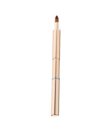 HAPINARY Portable Lip Brush Lipstick Lip Lip Brush Wand Makeup Brush for Women Lip Makeup Lip Balm Applicator Women Makeup Tools Cosmetics Brush Aluminum Concealer Lip Gloss 13.40X0.90X0.90CM Golden