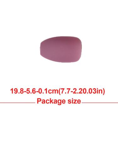 Dajidafu 1 Set Color Street Nail Strips Flat Head Style Matte Full Cover Art Decals Beauty Tool Salon Supplies Decorations 24 bean paste purple - Buy Online on GoSupps.com