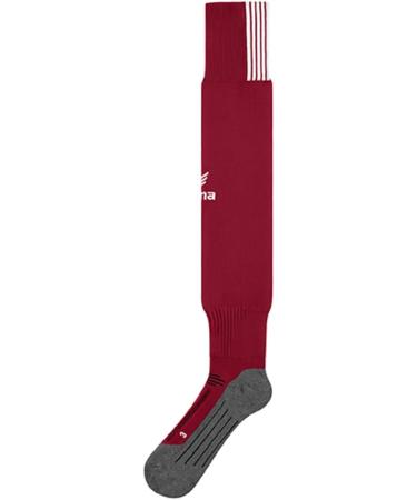 Buy Erima Madrid Stuckstrumpf 3 Bordeaux - Premium Soccer Socks for International Shipping - Comfortable & Stylish - Buy Online on GoSupps.com