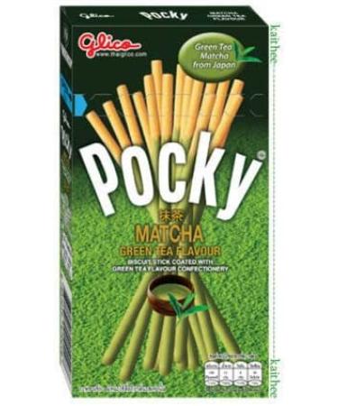 Glico POCKY MATCHA Lot de 10 b tonnets go t th vert biscuits japonais tha . HALAL. Pocky Biscuit Stick Matcha Green Tea 39g x10 (Pack of 10) by Pocky - Buy Online on GoSupps.com