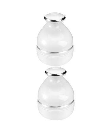 CLISPEED 2pcs tool automatic massager massage brush white