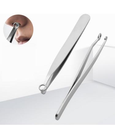 Nose Hair Trimmer for Women and Men Stainless Steel Precision Nose Hair Tweezer Ingrown Hair Tweezers Eyebrow Tweezers Eyelash Clipper Grooming Scissor Safe Round-Headed Hair Remover Tool (Silver) - Buy Online on GoSupps.com