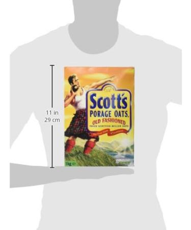 Scott's Old Fashioned Porridge Oats 1kg - Premium Quality Breakfast Staple - Buy Online on GoSupps.com