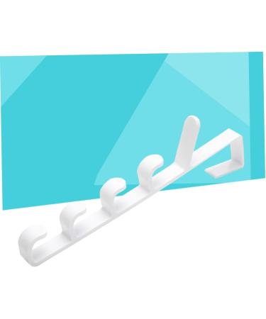 OATIPHO Hanging Rack 2pcs 5 Hooks Hanging The Hat White Over Multifunctional Coat Hanger Plastic Rack Towel Door Holders 2pcs White - Buy Online on GoSupps.com