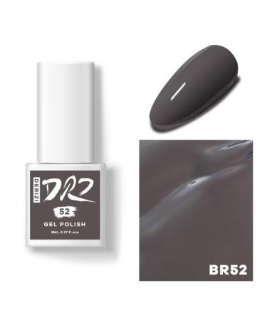DERIZI 60 Colors Gel Nail Polish Semipermanant Nail Polish Varnish Semi-Permanent Varnish UV Nail Gel Primer Soak Off Nail Art - (Color: BR52-8ml)