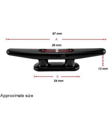 H2o Kayaks 4 Inch Cleat - Strong Black Nylon Pack of 6 - Buy Online on GoSupps.com