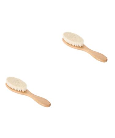 FOMIYES 2pcs Brush Newborn Straightening Bamboo 11*6cmx2pcs Image 1x2pcs