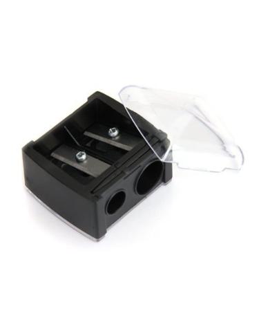 Precision Cosmetic Pencil Sharpener for Eyebrow & Eyeliner - 2 Holes Black | International Shipping Available - Buy Online on GoSupps.com