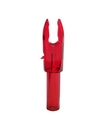 Southland Archery Supply SAS A Nock .204" Double-Lock Throat Made in USA - 12/Pack Ruby